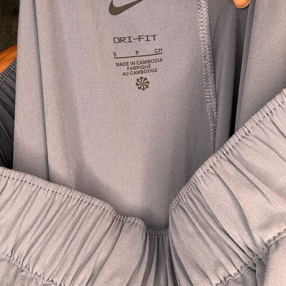 Nike Blue and White Joggers with Tapered Leg Design - Picture 5 of 6